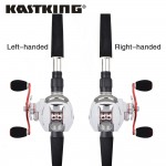 KastKing Whitemax 8KG/17.6LB Dual Brake System Fishing Reel 12 Ball Bearings 5.3:1 Perfect Low Gear Ratio Baitcasting Reel