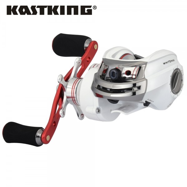 KastKing Whitemax 8KG/17.6LB Dual Brake System Fishing Reel 12 Ball Bearings 5.3:1 Perfect Low Gear Ratio Baitcasting Reel