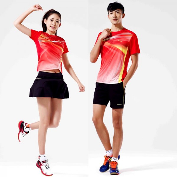 Kawasaki 2016 Genuine High Quality Breathable Badminton T-shirt Quick Dry  Couple Badminton Clothing  ST-16123 16223