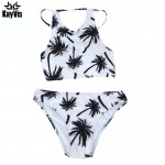 KayVis Hot Sexy Bikini Halter Top Girls Swimwear Women Push up Swimsuit High Neck Brazilian Bikini Set Beach Wear Bathing Suit