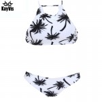 KayVis Hot Sexy Bikini Halter Top Girls Swimwear Women Push up Swimsuit High Neck Brazilian Bikini Set Beach Wear Bathing Suit