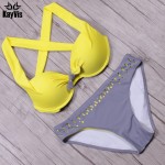 KayVis ViSexy Bikini 2017 Push Up Swimwear Female Swimsuit Beach Women Bathing Suits Swim Wear Bikini Set Plus Size Swimwear