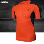 LS Brand 2017 new men Tennis shirts Outdoor sports O-neck clothing Running badminton apparel basketball Short t-shirt tops tees