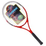 Lang Ning tennis racket men and women beginner carbon composite training package has been wearing red thread