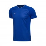 Li-Ning Man's Quick Dry Breathable Badminton T-shirt Li Ning O-Neck Short Sleeve Portable Sports T shirt AAYM037