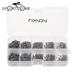 Lixada 500pc/lot 4# 6# 8# 10# 12# Fishing Swivels Rolling Swivel Connector with Ball Bearing Solid Rings Sea Fishing Accessories