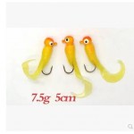 Lure lead head hook soft bait set av1706 lure set fishing tackle artificial jig head hook set