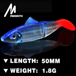 MEREDITH FISHING JX03-05 Retail HOT SELLER  10pcs  50mm 2g  EYES Artificial bait fish Fishing soft Lures