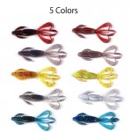 MEREDITH Fishing Lures Crazy Flapper 70mm/3g 10pc/Lot Craws Soft Lures Fishing For Fishing Soft Bait Shrimp Bass Bait Peche Gear