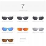 MERRY'S Men Polarized Sunglasses Aviation Aluminum Magnesium Sun Glasses For Fishing Driving Rectangle Rimless Shades S'8277