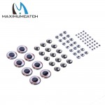 Maximucatch 24-252 Pieces 6 Sizes Fly Tying 4D Fishing Lure Fish Eyes Fly Tying Lure Lure Making