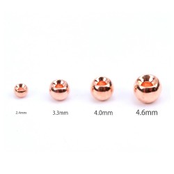 Maximumcatch Best Quality 25pcs/lot 2.0-4.6mm Fly Tying Beads Nymph Head Ball Tungsten Copper Fly Fishing Tungsten Beads