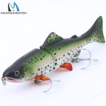 Maximumcatch Hard Bait 1Pcs 3 Jointed Section Swimbait Fishing Lures Hard Fishing Lures With VMC Hooks Crankbait Artificial Bait