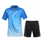 Men Table Tennis Sets 2016 New Sports Series Shirts With Shorts Wicking Game Training Clothing Male Tennis Badminton Suit