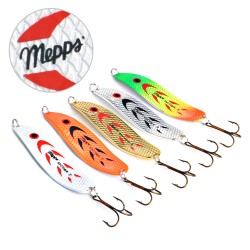 Mepps Fishing Lure 5pcs/lot Wobbler Peche Spoon Bait Fishing Tackle China Winter Artificial Hard Fake Fish Metal Lures Set