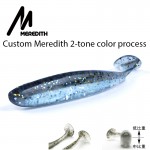 Meredith 75mm 2.4g 20/pcs Wobblers Fishing Lures Easy Shiner Swimbaits Silicone Soft Bait Double Color Carp Artificial Soft Lure