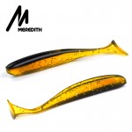 Meredith 75mm 2.4g 20/pcs Wobblers Fishing Lures Easy Shiner Swimbaits Silicone Soft Bait Double Color Carp Artificial Soft Lure