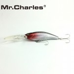 Mr.Charles CMC032 fishing lures   75mm/11.5g 0-2.0M FLOATING shad,quality professional minnow hard baits