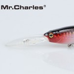 Mr.Charles CMC032 fishing lures   75mm/11.5g 0-2.0M FLOATING shad,quality professional minnow hard baits