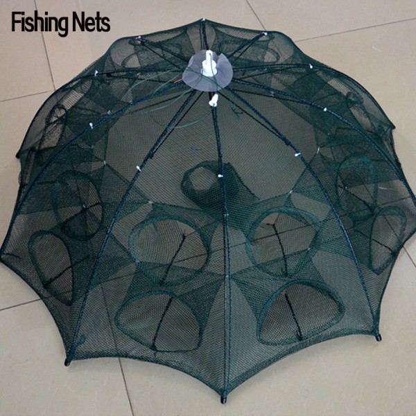 NEW Automatic Fishing Net Shrimp Cage Nylon Foldable Crab Fish Trap Cast Net Cast Folding Fishing Network Free Shipping