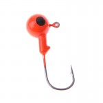 New Arrival Fish Hook 10Pcs Red Lead Round Jig Head Fishing Lures Bait Hook Fish Tackle 5g 35mm Fishing Hooks for Sea River Lake