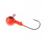 New Arrival Fish Hook 10Pcs Red Lead Round Jig Head Fishing Lures Bait Hook Fish Tackle 5g 35mm Fishing Hooks for Sea River Lake