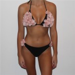 New Floral  Bandage Bottom Bikinis Sets 2017 Low-Waist Push up SwimWear Biquini Sexy girl and Ladies Swimsuit Bathingsuit