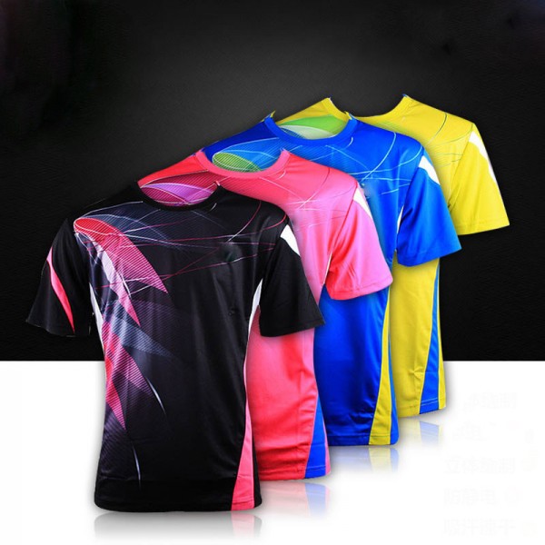 New Malaysia player Badminton Game Shirt  Men's , badminton Jerseys Quick Dry Sportswear , table tennis shirt  Y36115