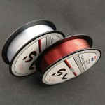 New Style 100m Sea Fishing Lin Wear Resisting Lure Nylon Fishing Line Wine Red Transparent for Sea Fishing Lure Fishing