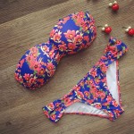 New bandage beach strapless swimwear bikinis 2016 women swimsuit sexy bikini brazilian set biquini bathing suits 485