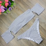 Off Shoulder Bikini Women's Beach 2017 Brazilian May Bikinis Set Secret Sex Bath Top New Swimwear Female Swimsuit Indoor 2497