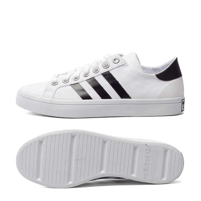 adidas white canvas trainers