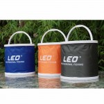 Outdoor Bucket Lightweight Canvas Folding Bucket Portable Camping Hiking Fishing Bucket Fishing Tackle Tools 3 Colors