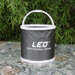 Outdoor Bucket Lightweight Canvas Folding Bucket Portable Camping Hiking Fishing Bucket Fishing Tackle Tools 3 Colors