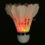 Outdoor Sports 4 Pcs/lot Colorful LED Badminton Feather Dark Night Goose Feather Shuttlecock Badminton Ball 8 Light Modes