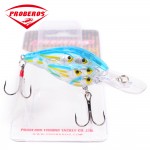 PROBEROS Ball Crankbait Bass Baits 9cm-3.54"/12.59g-0.44oz Crank Fishing Lures sold by 1PC 8 Color 4# Hook Fishing Tackle DXC003