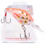 PROBEROS Ball Crankbait Bass Baits 9cm-3.54"/12.59g-0.44oz Crank Fishing Lures sold by 1PC 8 Color 4# Hook Fishing Tackle DXC003