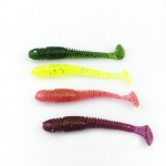 Pesca Artificial Lure 10pcs 1g/5cm for Shad UL Fishing Worm Swimbait Jig Head Soft Lure Fly Fishing Bait Fishing Lure YE-137