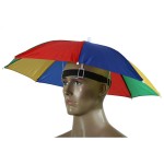 Portable 55cm Umbrella Hat Sun Shade Lightweight Camping Fishing Hiking Festivals Outdoor Brolly Free Shipping