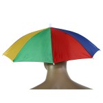 Portable 55cm Umbrella Hat Sun Shade Lightweight Camping Fishing Hiking Festivals Outdoor Brolly Free Shipping