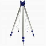 Portable Height Adjustable Sea Fishing Rod Holder Tripod Stand Holds 5 Rods Rack