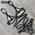 RUUHEE Bikini Swimwear Swimsuit Bathing Suit Women 2017 Sexy Lace Bikini Set Push Up Maillot De Bain Femme Beach Bandage Biquini