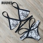 RUUHEE Bikini Swimwear Swimsuit Bathing Suit Women 2017 Sexy Lace Bikini Set Push Up Maillot De Bain Femme Beach Bandage Biquini