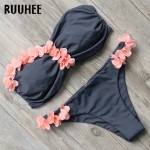 RUUHEE New Design Bikini 2017 Swimwear Women Swimsuit Push up Floral Bikini Set Biquini Bathing Suit Maillot De Bain Beachwear 