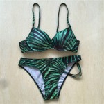 Rainforest bikini push up biquini 2017 women bikinis tropical print swimsuit green monokini Sexy Swim wear swimwear female H290