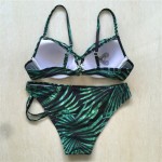 Rainforest bikini push up biquini 2017 women bikinis tropical print swimsuit green monokini Sexy Swim wear swimwear female H290