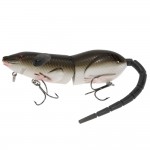 Rat Fishing Lure Plastic Mouse Lures Soft Baits 13.2cm 68g Mouse Lure Treble Hooks Fishing Tackle