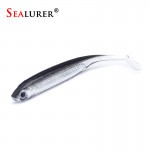 SEALURER Brand Jig Head Soft Lure 2.2g 7.5cm Fishing Shad Worm Bait Soft Lure Fly Fishing Bait Fishing Lures 6pcs/lot