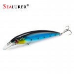 SEALURER Floating Wobbler Laser Minnow Fish Lure 11CM 13.5G Artificial Plastic Pesca Hard Bait Carp Crankbait 10Colors 1pcs/lot