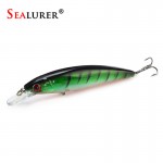 SEALURER Floating Wobbler Laser Minnow Fish Lure 11CM 13.5G Artificial Plastic Pesca Hard Bait Carp Crankbait 10Colors 1pcs/lot